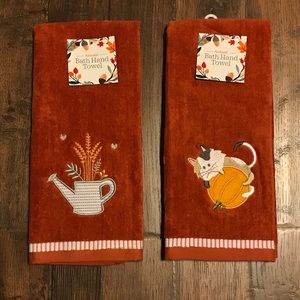 NWT Harvest Hand Towels set of 2